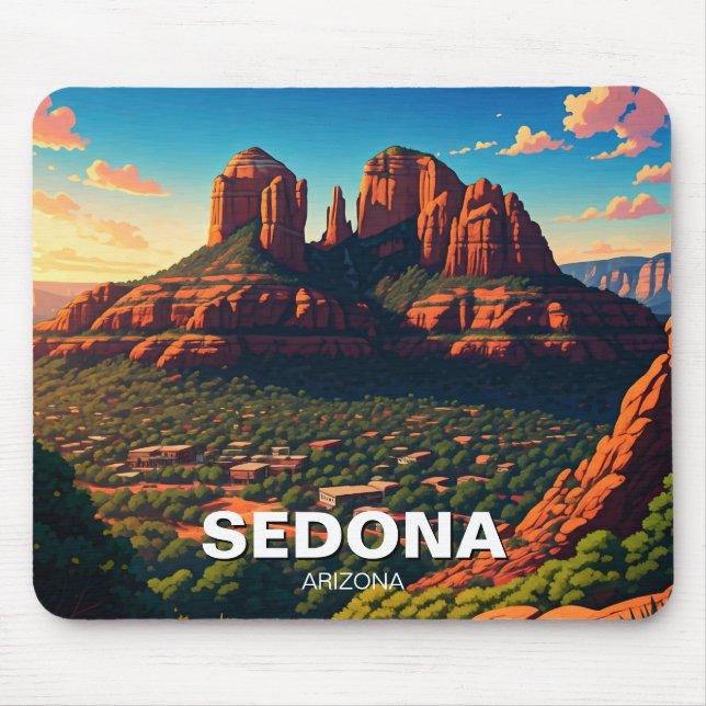 Sedona Arizona Reisen Vertical Mousepad (Vorne)