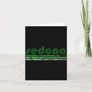 Sedona Arizona Retro Vintage verwittert Wandern Karte