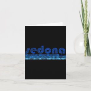 Sedona Arizona Retro Vintage verwittert Wandern Karte
