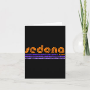 Sedona Arizona Retro Vintage verwittertes Wandern Karte