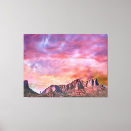 SEDONA ARIZONA Roter Rock Sunset Leinwanddruck