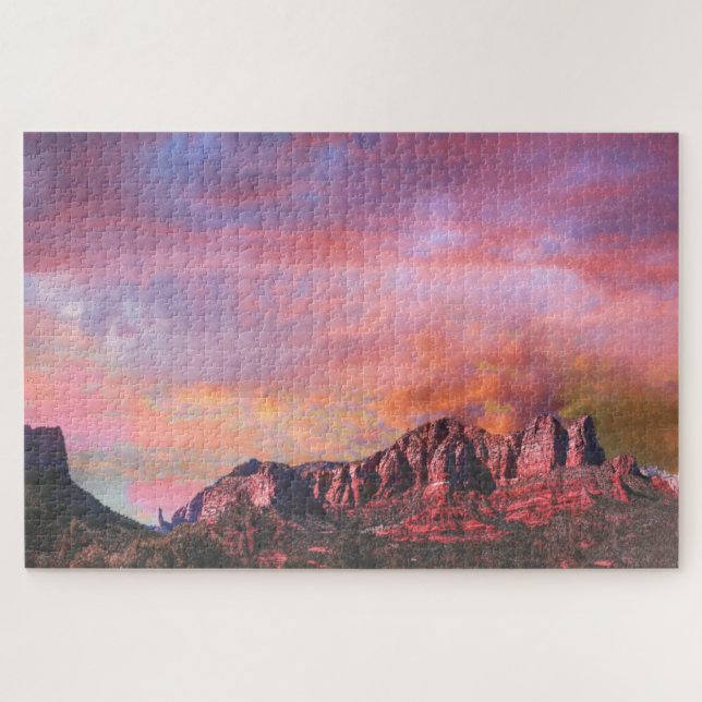 SEDONA ARIZONA Roter Rock Sunset Puzzle (Horizontal)