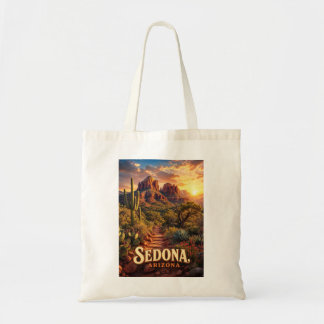 Sedona Arizona Sonnenuntergang Rote Felsen Wüsten Tragetasche