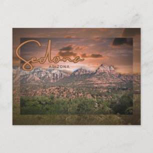 Sedona, Arizona Sunset Surreal Postkarte