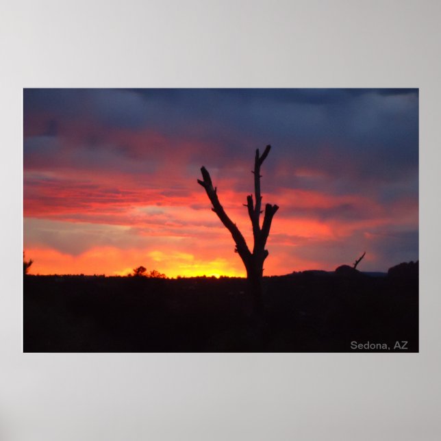 Sedona, AZ. Sonnenuntergang Poster (Vorne)