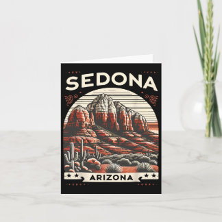 Sedona Az Wandern Outdoor Berg Sedona USA Retro Karte