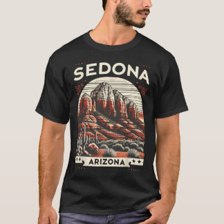 Sedona Az Wandern Outdoor Berg Sedona USA Retro T-Shirt