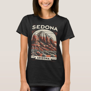 Sedona Az Wandern Outdoor Berg Sedona USA Retro T-Shirt