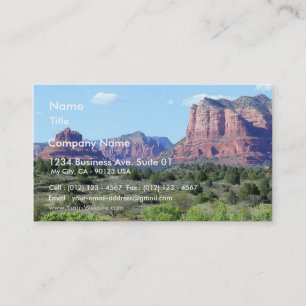 Sedona Berge Visitenkarte