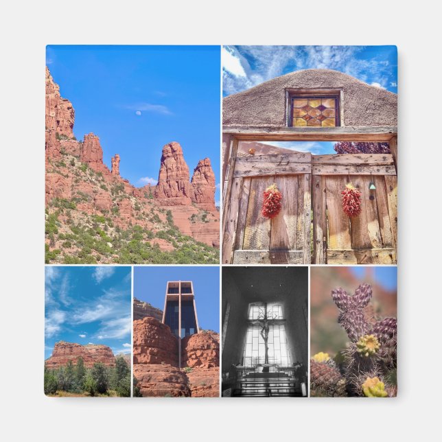 Sedona Cactus Desert Scenes Magnet (Vorne)