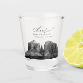 Sedona Foto Gastgeschenk Hochzeit Cheers Shot Glas