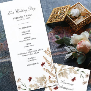 Sedona Garden Wedding Day Programm