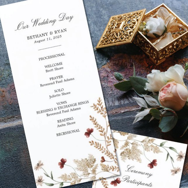 Sedona Garden Wedding Day Programm (Von Creator hochgeladen)