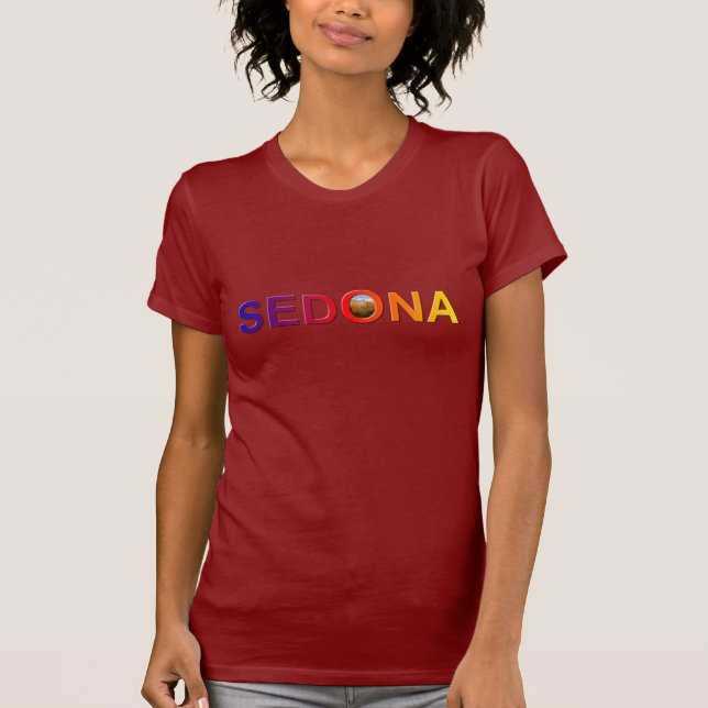 Sedona im Regenbogen-T - Shirt (Vorderseite)