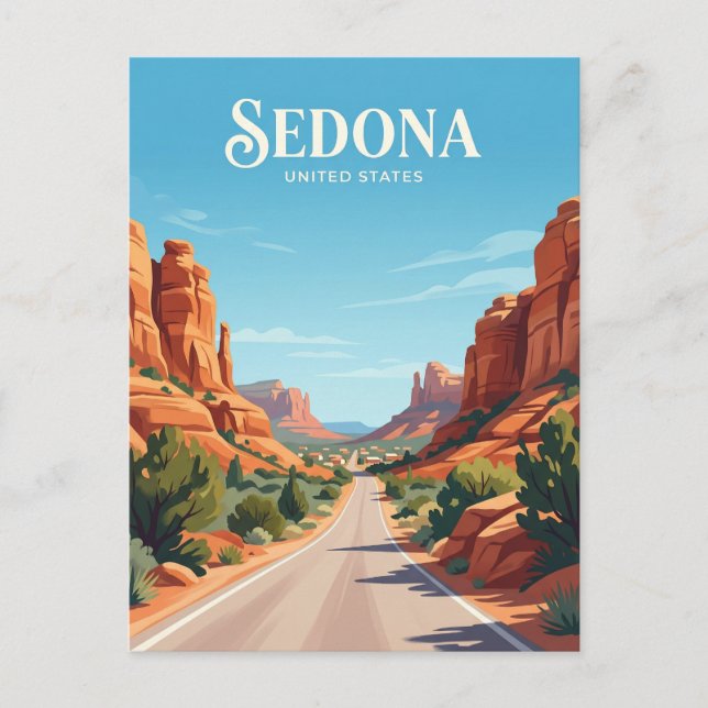 Sedona Red Rock Loop Road Arizona Postkarte (Vorderseite)