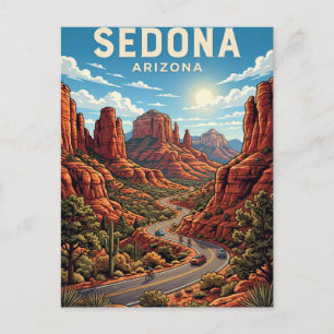 Sedona Red Rock Loop Road Arizona Postkarte