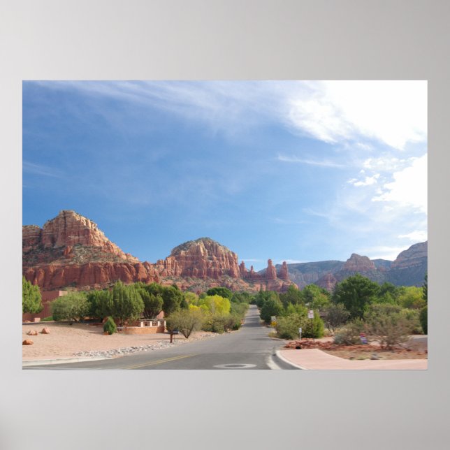 Sedona Red rocks Poster (Vorne)