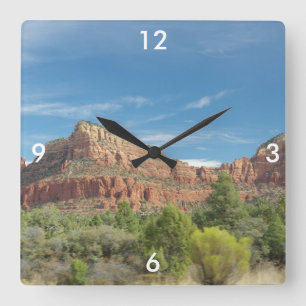 Sedona Red Rocks Quadratische Wanduhr