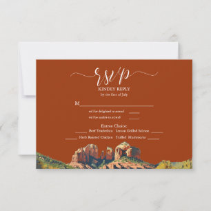 Sedona Rock Kathedrale Auswahl RSVP Karte
