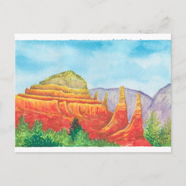 Sedona Rocks Postkarte (Vorderseite)