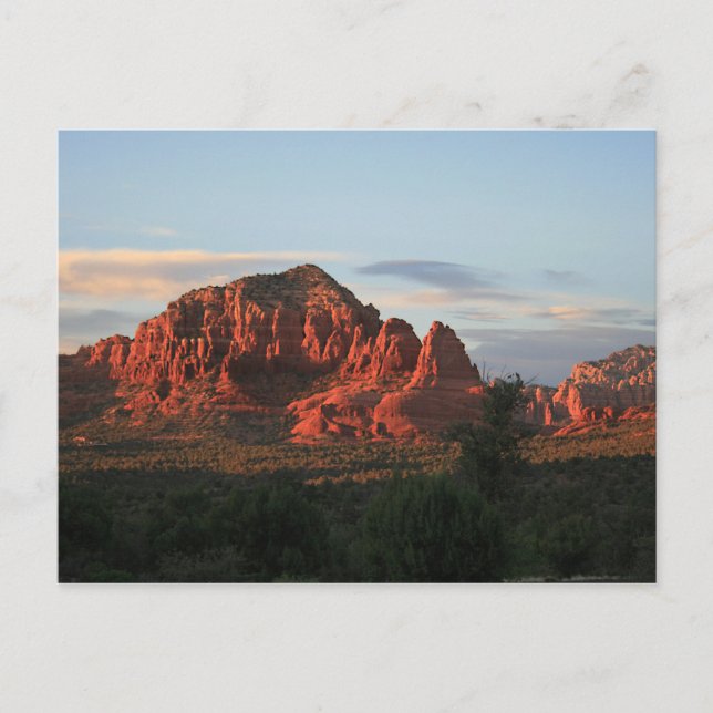Sedona Sunset Postcard Postkarte (Vorderseite)