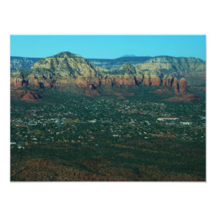 Sedona und Coffee Pot Rock aus der Luft Fotodruck