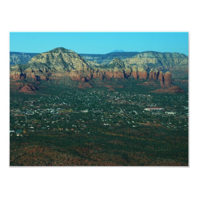 Sedona und Coffee Pot Rock von oben Fotodruck (Vorne)