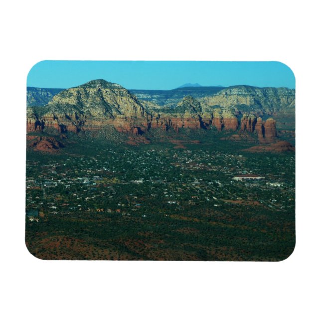 Sedona und Coffee Pot Rock von oben Magnet (Horizontal)