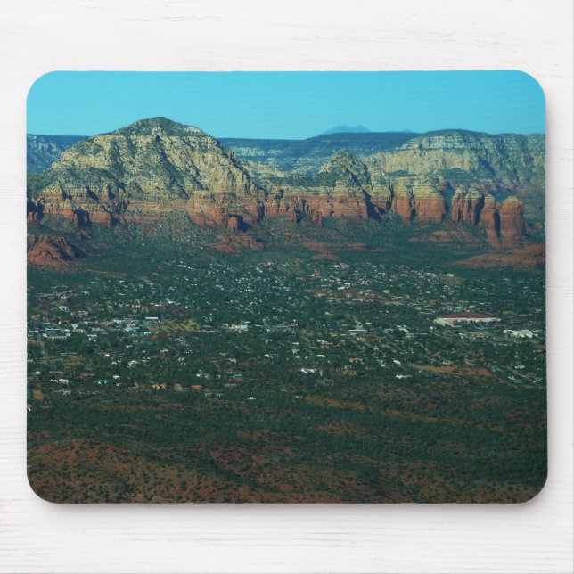 Sedona und Coffee Pot Rock von oben Mousepad (Vorne)