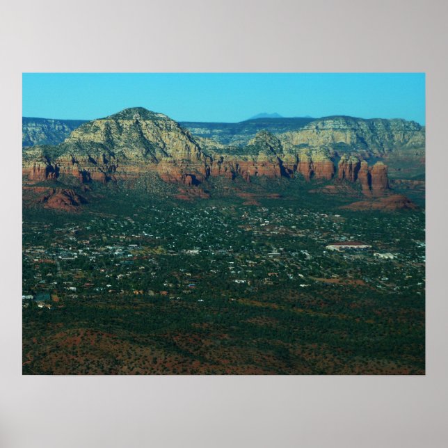 Sedona und Coffee Pot Rock von oben Poster (Vorne)