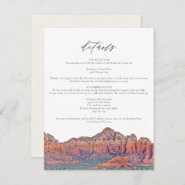 SEDONA Watercolor Bohemische Hochzeitskarte Einladung