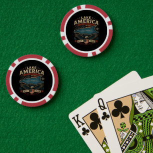 See Amerika USA Zuvor Lustig Patriotisch Pokerchips