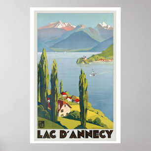 See Annecy Auvergne-Rhône-Alpes Region Frankreich Poster