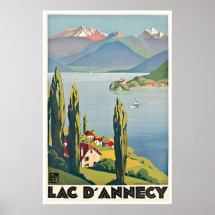 See Annecy Kunst Frankreich Druck Roger Broders Re Poster