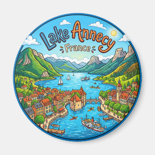 See Annecy (Lac d'Annecy) Frankreich Magnet