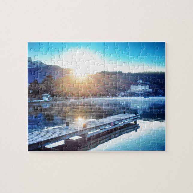 See Annecy, Menthon Bernhardiner - Haute-Savoie Puzzle (Horizontal)