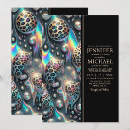 SEE BACK All-In-One Exotic Posh Wedding Invitation Einladung