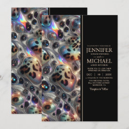 SEE BACK All-In-One Exotic Posh Wedding Invitation Einladung