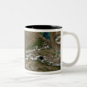 See Balkhash in Ostkasachstan Zweifarbige Tasse