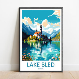 See Bled Reise Druck See Bled Heim Dekor Slowenien Poster