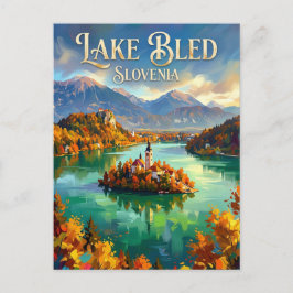 See Bled Slowenien Postkarte