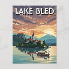 See Bled Slowenien Postkarte