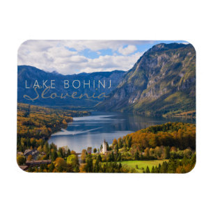 See Bohinj in Slowenien im Herbst Magnet
