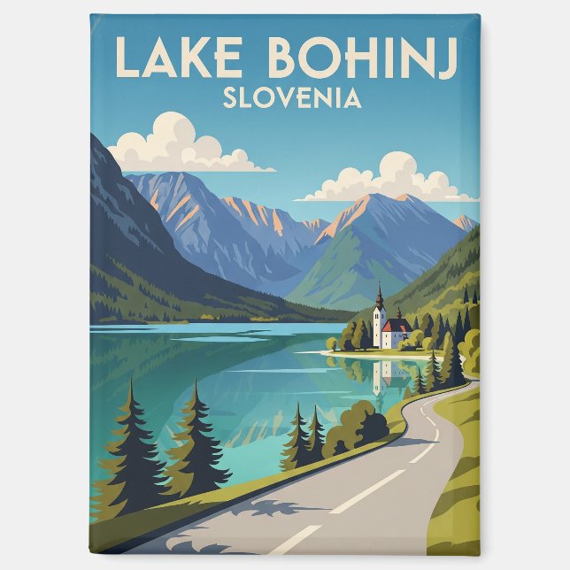 See Bohinj Slowenien Magnet (Vorderseite)