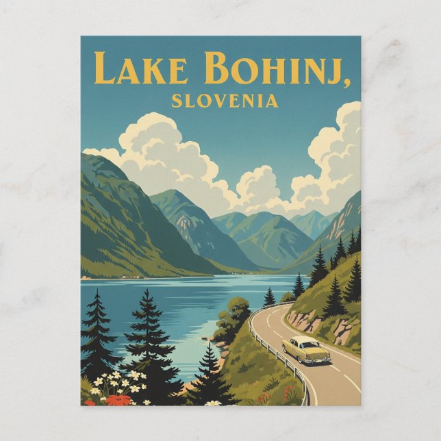 See Bohinj Slowenien Postkarte (Vorderseite)