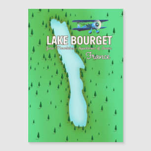 See Bourget Frankreich schönes Reiseplakat Magnetkarte