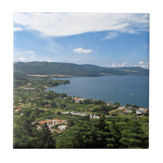 See Bracciano Panoramablick Fliese