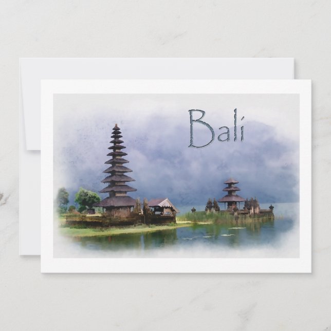 See Bratanan Bali Indonesien Einladung (Vorderseite)