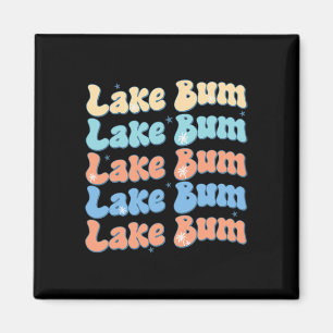 See Bum Retro Groovy See Leben Sommer Stimmung  Magnet