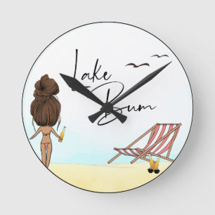 See Bum Runde Wanduhr